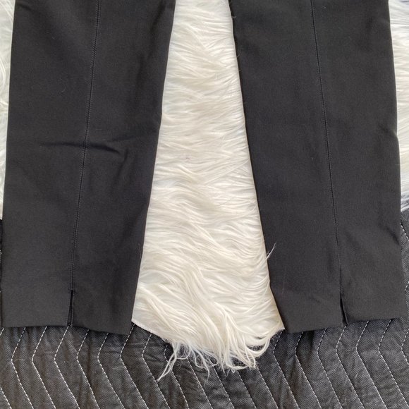 Theory Straight Leg Black Stretch Dress Pants Career - Picture 4 of 4